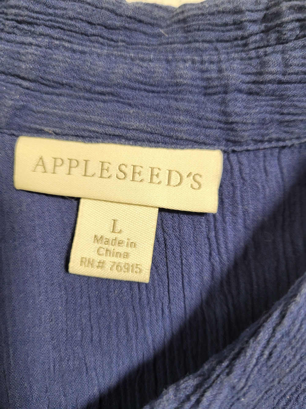 Appleseed's Navy Blue Button-Front Short-Sleeve Shirt - Picture 2 of 3